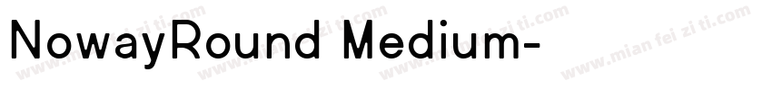 NowayRound Medium字体转换